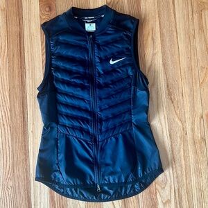 Nike running aeroloft 800 balck  vest women’s size Xs